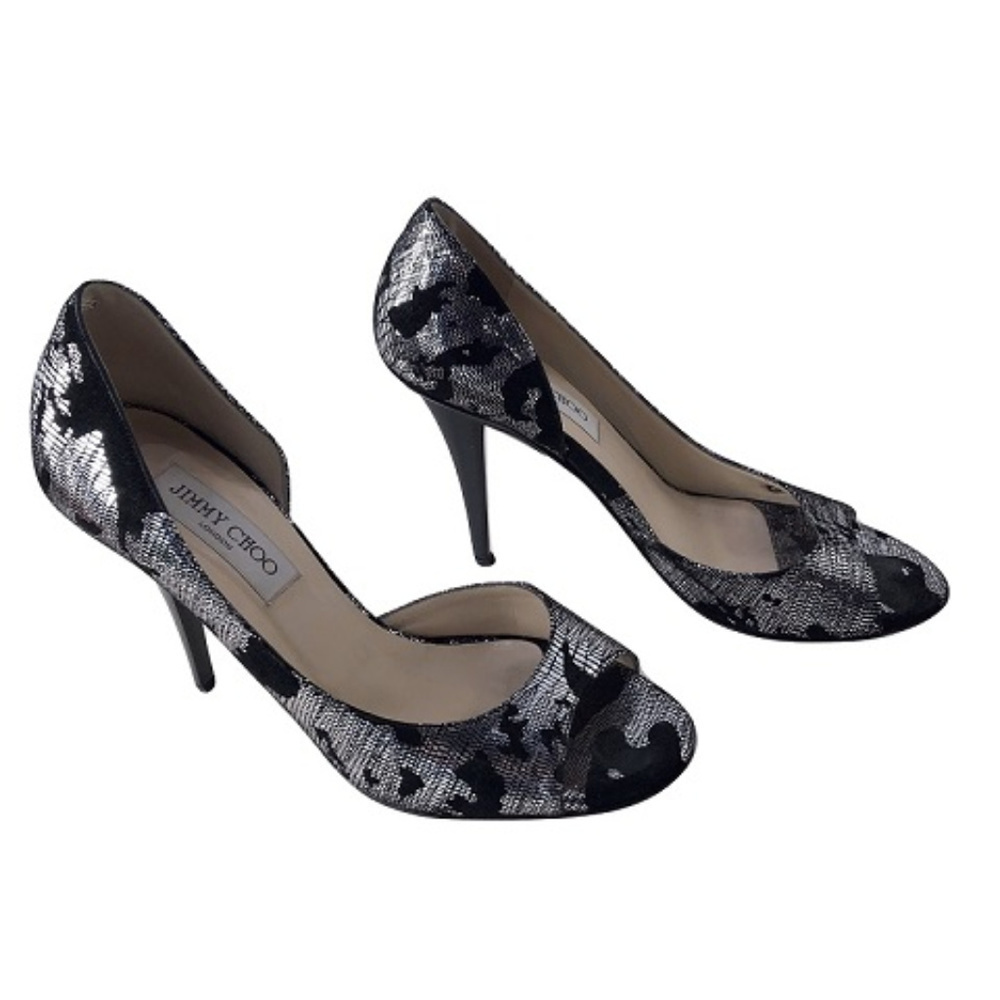 Jimmy Choo Open Toe Stilleto, Size 8